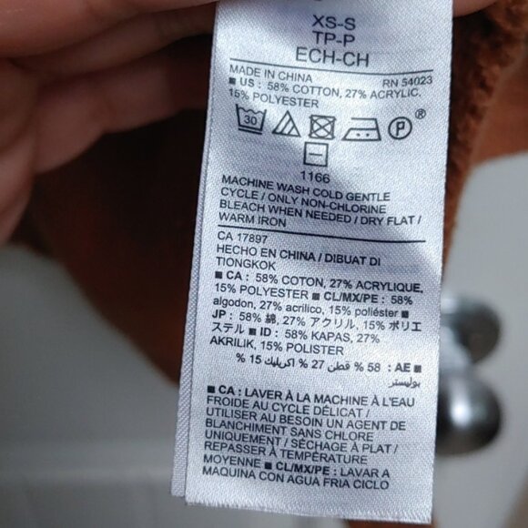 Old Navy light brown mild copper sleeveless turtleneck sweater XS - Picture 6 of 7